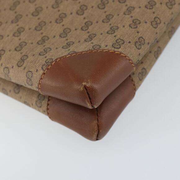 GUCCI Micro GG Supreme Shoulder Bag PVC Beige Gold Auth 143206 - Picture 16 of 16